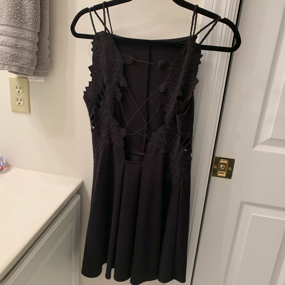 Free People Black Strappy Dress